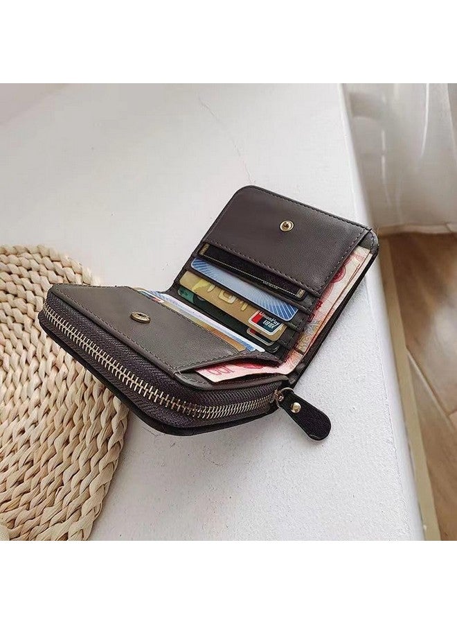 سيجا محفظة SYGA صغيرة من الجلد الصناعي بسحاب للنساء، لون أسود - بنمط منقوش - Image 4