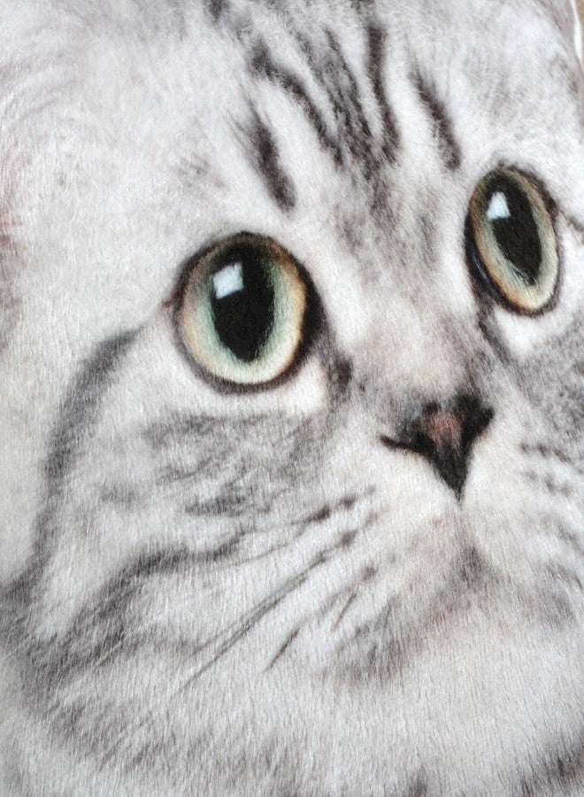 JWH 3D Animal Cat Shaped Accent Pillows Decorative Cushions Lifelike Throw Pillow Pet Creative Stuffed Plush Girls Boys Gifts Home Bed Living Room Office Farmhouse Sofa Couch Decor - Image 2