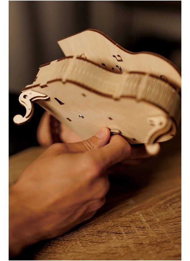 Wood Trick - Toy Piano Music Box Moonlight Sonata Wooden Musical Piano Toy Mini 3D Wooden Puzzle Assembly Toys Brain Teaser For Adults And Kids - Image 1