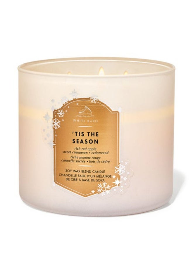 شمعة ثلاثية الفتيل لموسم الأعياد