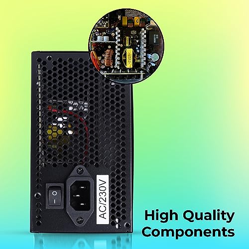 ZEBRONICS ZS500 500W Power Supply with Silent 120mm RGB Fan, SATA x 3, 12V 28A (Max.), Over Voltage/Short Circuit Protection - Image 3