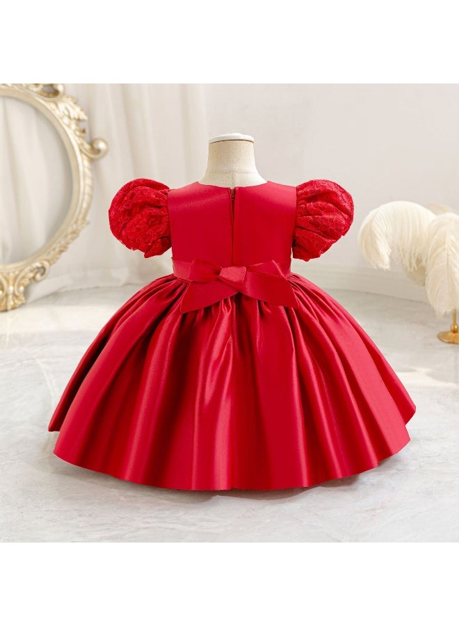 Toddler Bow Baptism Party Baby Girls Dress Elegant  Birthday Princess Prom Dresses Wedding Bridesmaid First Communion Costume - Image 3