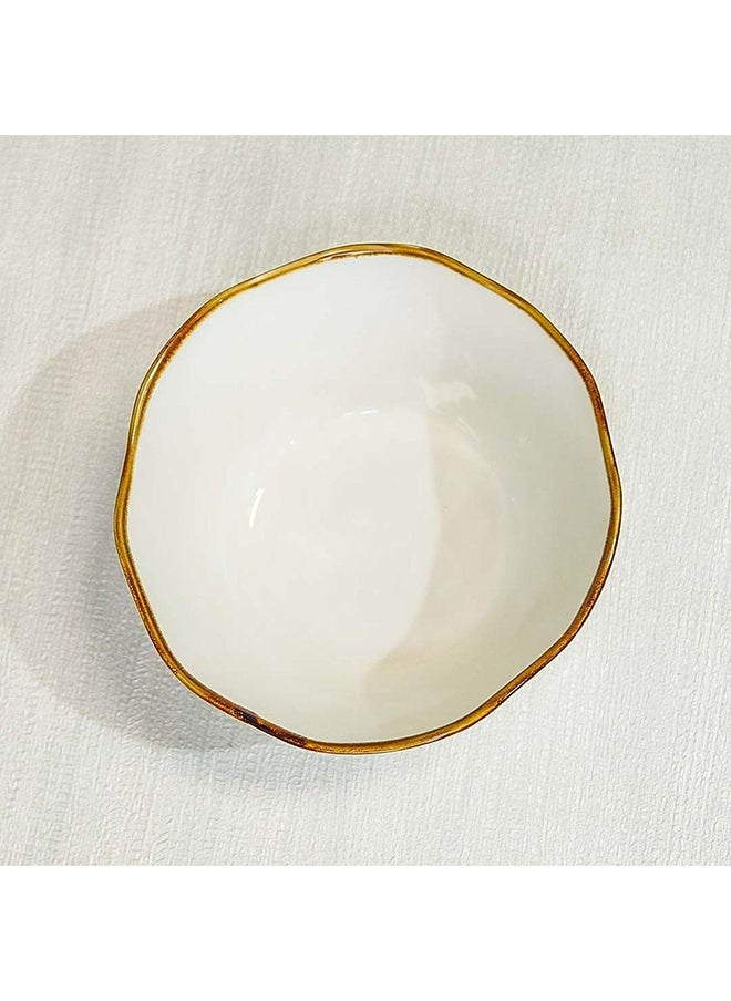 DANUBE HOME Akesha Bowl Fine Porcelain Elegant Tableware Versatile Bowl High Quality Dinnerware For Home Kitchen & Dining Room L20.3xW20.3xH9.5cm Blue  - Image 5