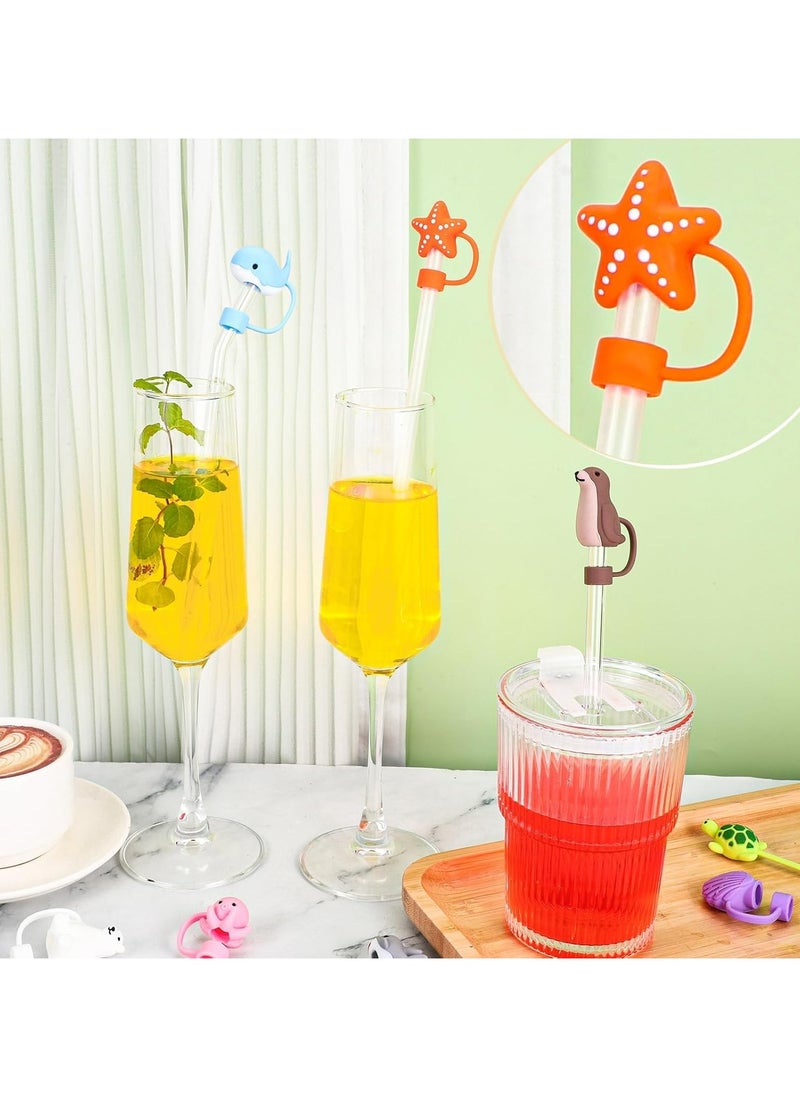 8 PCS Straw Covers Cap, Straw Cover Compatible With The 30&40 Oz Tumbler, Cute Straw Caps in Various Shapes Silicone Straw Toppers, Drinking Straw Caps for 0.4 Inch/10 mm Straw Tips - pzsku/Z5B2C37C41F6E4F30EE46Z/45/_/1726069266/928c8b14-22c7-4745-80b2-8387b49bc117