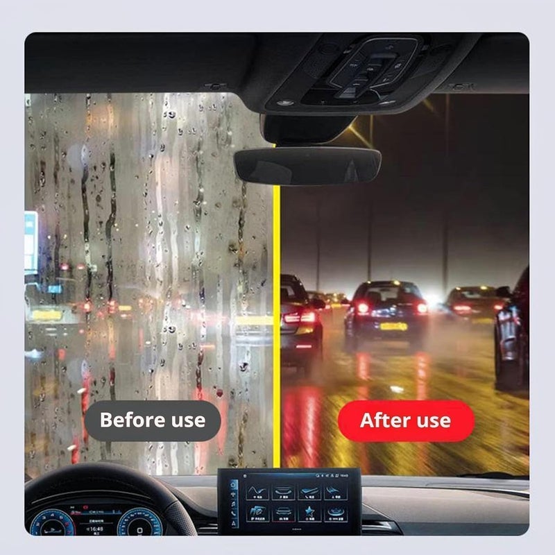 GlimLit - Automotive Oil Film Cleaning Brush, Glass Cleaning Board, Car Glass Oil Film Removal Cleaner, Powerful Windshield Cleaner & Remover, Enhance Visual Effect of Windshield - Image 5