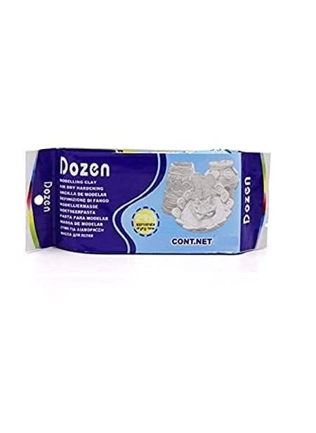 E Shopping E Shopping Dozen Natural Air-Dry Clay, White,All-Purpose Modeling Clay for Sculpting, Hand Modeling and Throwing, Non-Toxic Ceramic Art Class, Handicraft Making, Sculpting, Gifts for Children 250gm  - Image 1