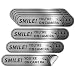 LEMBANG 8 pieces Smile Youre On Camera Stickers for Cars Brushed Silver 24 Hour Video Surveillance Sign Sticker5inx1in - Image 2