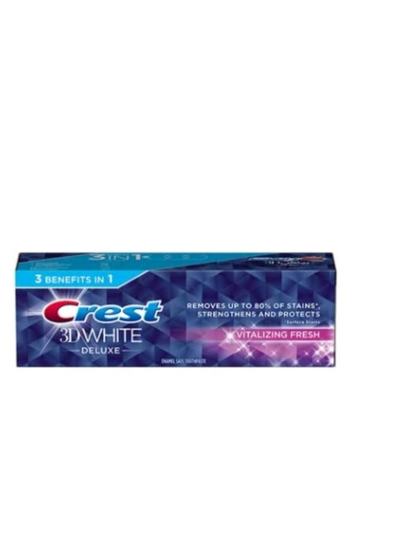 Crest 3D White Luxe Vitalizing Fresh Toothpaste 75ml - Image 1