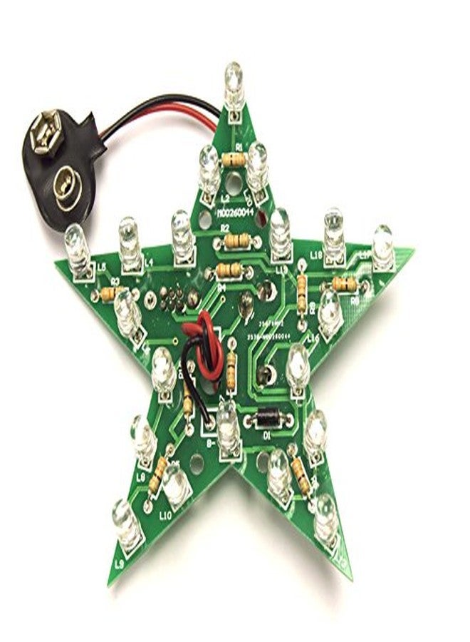 EX ELECTRONIX EXPRESS D.I.Y. Colorful Flashing Star Soldering Practice Electrical Engineering Kit, Intermediate Skill Level - Electronix Express - Image 1
