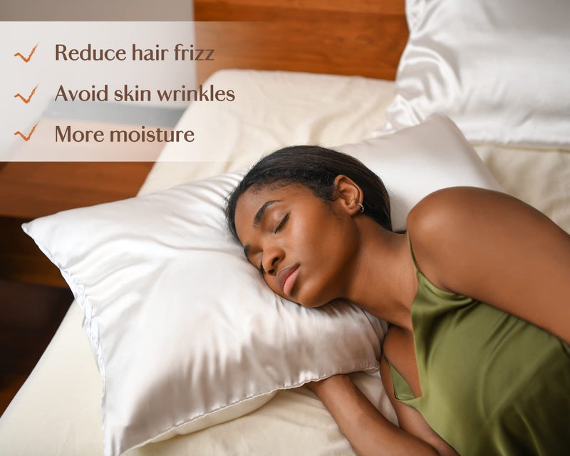 Yanibest Satin Pillowcase, King Size Pillow Cases Set of 2 - Silk Pillow Cases for Hair and Skin with Zipper, Silk Pillow Cases King for 20"x36", Exquisite Packaging for Women Men - Image 3