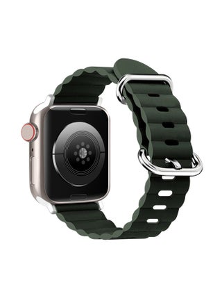 Replacement Strap Ocean Style Leather Watch Strap For Apple Watch Series 8&7 41mm / SE 2&6&SE&5&4 40mm / 3&2&1 38mm Pine Forest Green - pzsku/Z5B2C8F5B703B1CA9928CZ/45/_/1714875531/99d78af9-f522-4503-83ad-ff1729824437