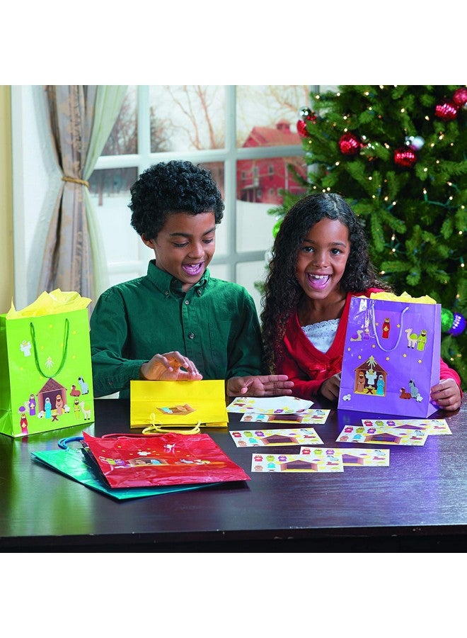 Fun Express Nativity Scene Stickers for Christmas, VBS, Sunday School and Christmas (12) - Image 3