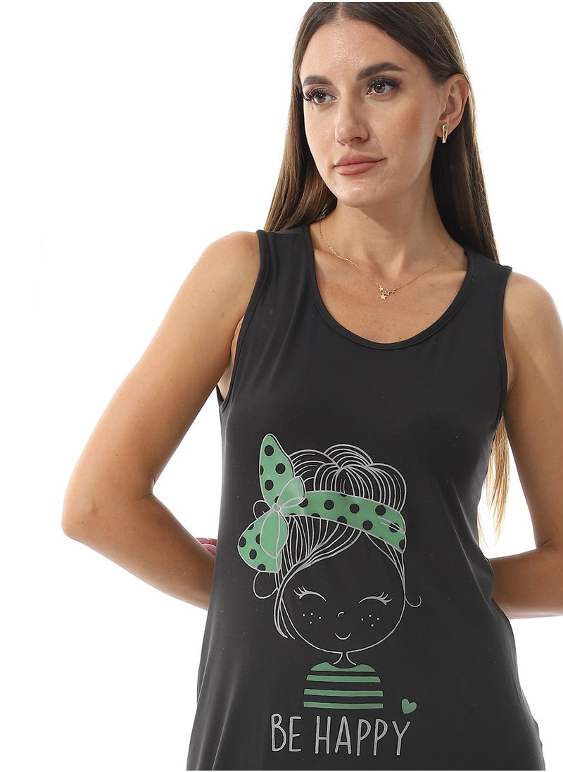Caesar Home Wear Sleep Shirt Cash Mayo Dress Printed Photo  - Image 3