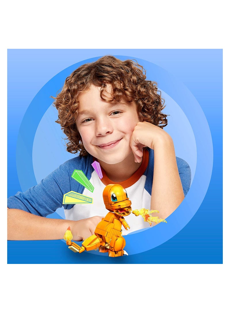 Mega Construx Pokemon Charmander Construction Set with Character Figure - Image 2