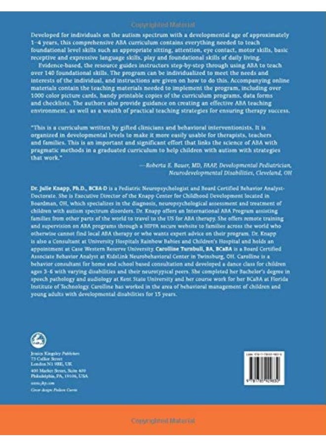 null - A Complete ABA Curriculum for Individuals on the Autism Spectrum with a Developmental Age of 1-4 Years: A Step-by-Step Treatment Manual Including Supporting Materials for Teaching 140 Foundational Skill - Image 1
