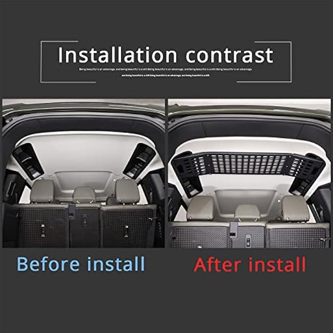 rayihni Modular Storage Panel Cargo Rack for L@nd Rover Defender 2020 2021 2022 2023, Aluminum Alloy Trunk Organizer Shelf Luggage Holder Storage Carrier Accessories - Image 3