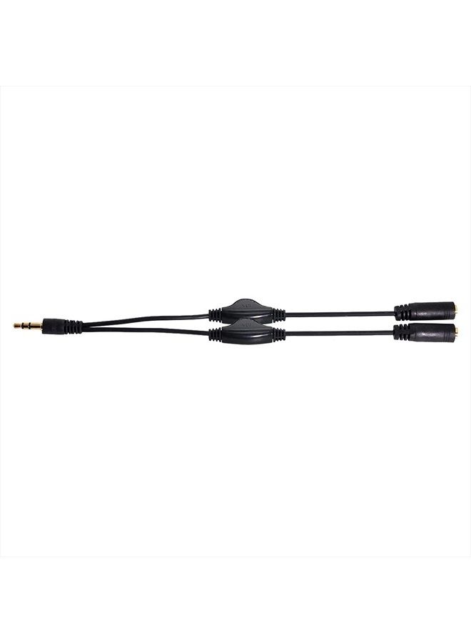 Chenyang CY 3.5mm Stereo Male to Double 3.5mm Female Audio Headphone Y Splitter Cable with Volume Control Switch - Image 4