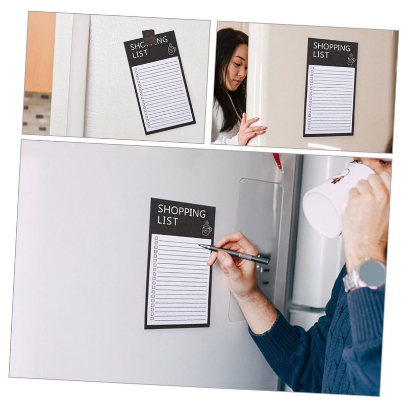لوح ملاحظات مغناطيسي قابل للمسح للثلاجة - دفتر قائمة البقالة - تنظيم المطبخ المنزلي - Image 3
