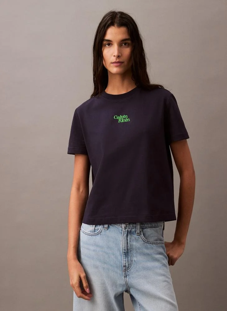 كالفن كلاين جينز Logo Crew Neck T-Shirt