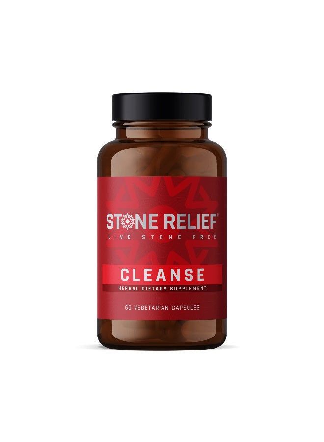 Stone Relief Cleanse Herbal Dietary Supplement, 60 Vegetarian Capsules - Image 1