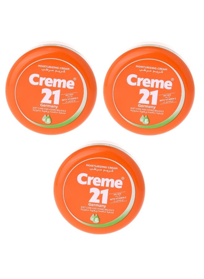 Creme 21 3 Pcs Creme 21 Moisturising Cream E 50ml - Image 1