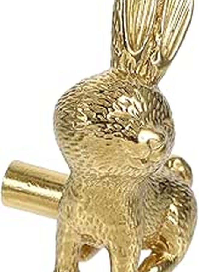 Realistic Bunny Drawer Knobs Brass Cabinet Pull Handles For Animal Themed Furniture - Image 1