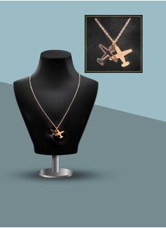 Airplane Pendant Gold Necklace