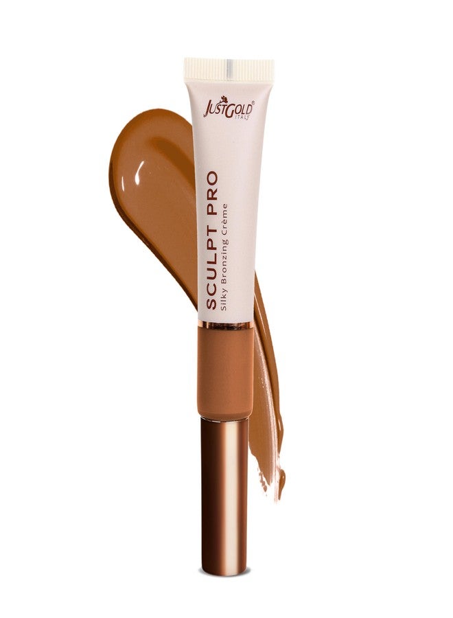 JUST GOLD Justgold Sculpt Pro Silky Bronzing Creme Contour Suitabe for All Skin Types Full Coverage and Waterproof (Mocha #03) - Image 1