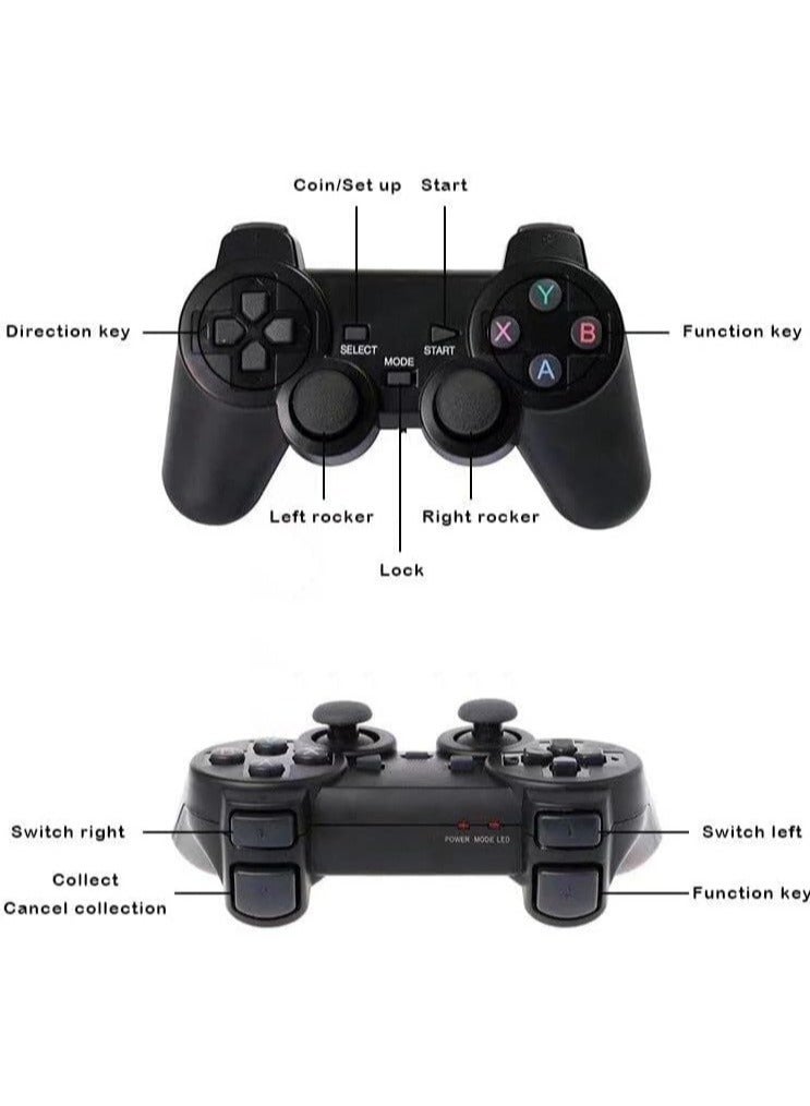 Gravity Classic M8 Game Stick 4K Game Console with Two 2.4G Wireless Gamepads Dual Players HDMI Output Built in 3500 Classic Games Compatible with Android TV/PC/Laptop - Image 3