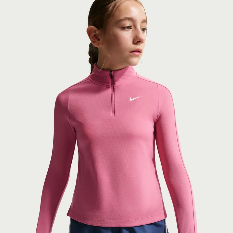 Kids' Dri-FIT Long-Sleeve 1/2-Zip Top
