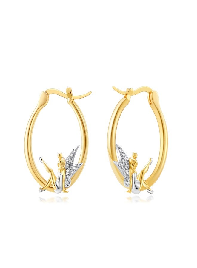Medsor Hoop Earrings Hypoallergenic 14K Gold Plated Earring - Image 1