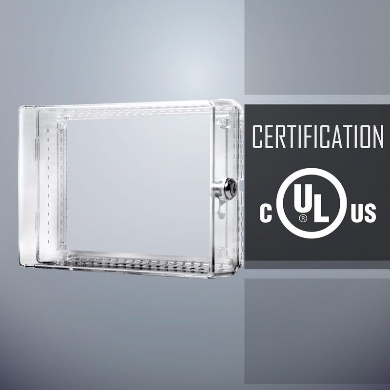 TayMac ZTC300 Plastic Thermostat Cover Low Profile, Large, Clear - Image 5