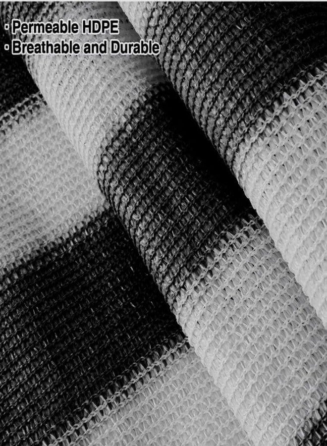 MetDeals HDPE Stripes Self Fold Baby Safety Net for Railing & staircases | 85% Sun & UV Blockage Balcony Safety Net with Eyelet & Cable Tie for Easy Installation(Black&White, 0.90X3 MTR) - Image 4