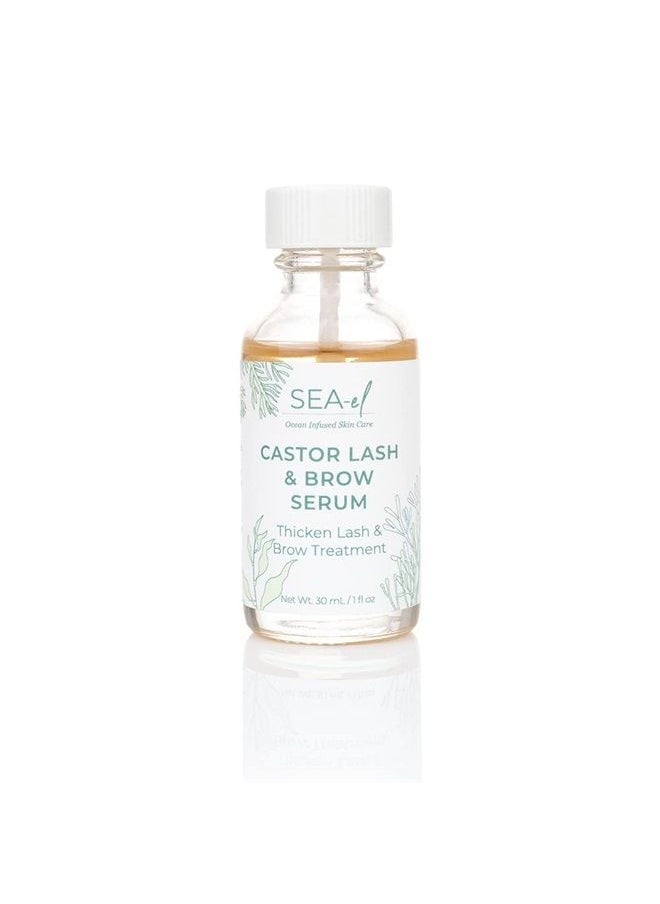 Sea-El Castor Lash & Brow (10% Black Seed Oil) Sea El 1 oz Liquid  - Image 1