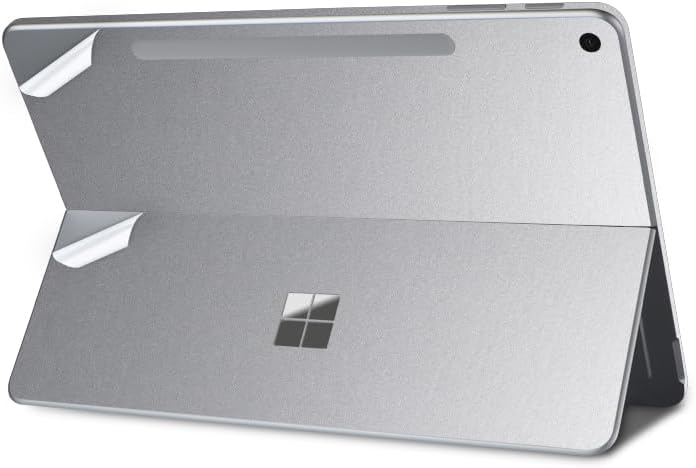 IMMOENUC Tablet Sticker for 2025 Microsoft Surface Pro 12 inch Back Decals Protector Skin Film Anti-Scratch Vinyl Protective Laptop Cover Abrasion Resistant (Silver) - Image 1