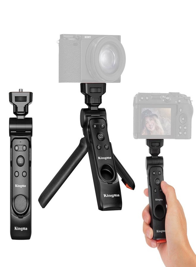 King Ma Camera Mini Tripod with Remote Handle Camera Tripods Small Camera Holder Compatible with Sony ZV-1F ZV-E10 ZV-1 ZV-E1 RX100VII & Canon EOS R8 R5 R10 R50 & Nikon Z50 COOLPIX P950 Z6 II Z fc Z30 - Image 1