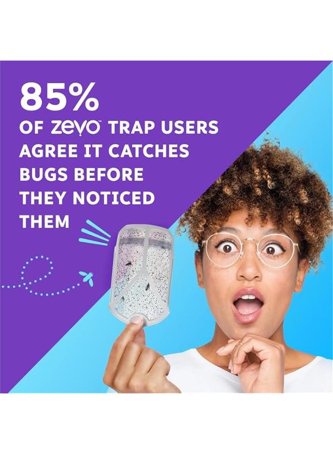 Zevo Indoor Light Trap Refills: Eliminate Fruit Flies, Gnats, Houseflies (Pack of 10) - Image 4