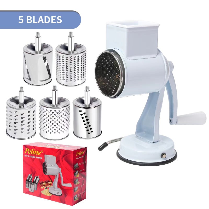 Multifunctional Nut Grinder Cheese Shredder Suction cup 5 knives 