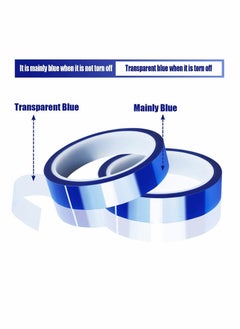 Beauenty Heat Tape, High Temperature Heat Resistant Tape Heat Transfer Tape for Heat Sublimation Press Vinyl, No Residue - 2 Rolls Blue (108ft)  - Image 5