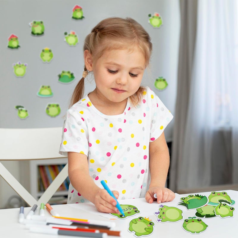 Xqumoi 30 Pack Frog Sticky Notes, Total 600 Sheets, Cute Cartoon Frog Self Sticky Notepads Writing Memo Pads Animal Page Marker for Office School Student Birthday Party Favors Goodies Bag Fillers - Image 5