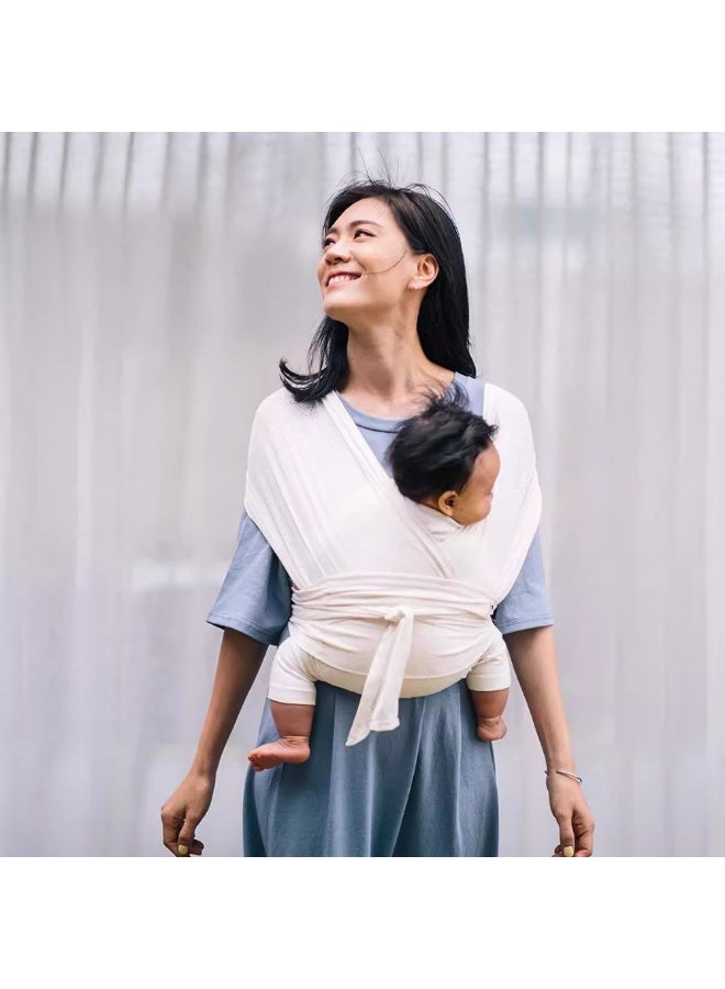 ماكدو حاملة أطفال بغطاء شبكي مسامي قابل للتنفس، خالية من المتاعب وممتصة للرطوبة وخالية من اليدين لحديثي الولادة حتى 44 رطلاً لون الغطاء - Image 1