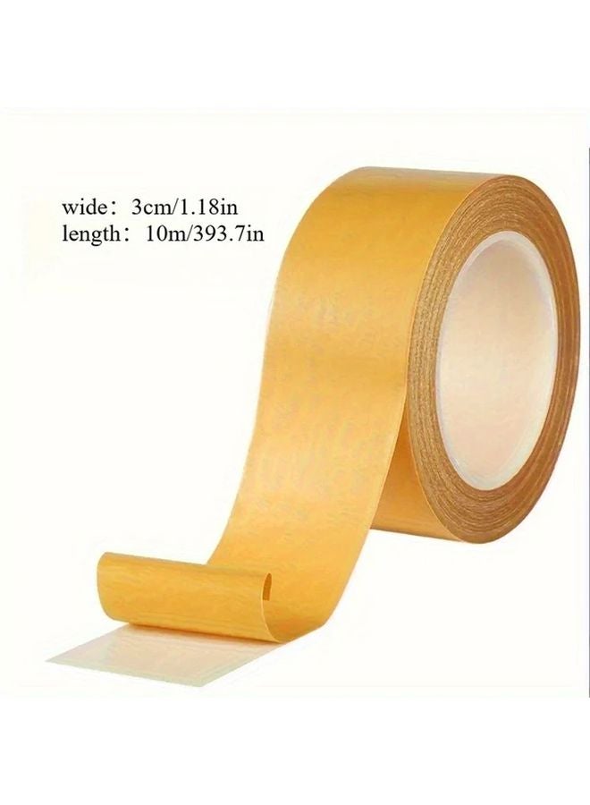 2 Rolls High Viscosity Double Sided Fabric Tape 1 18in x 393 7in Strong Adhesive Carpet Glue - Image 5