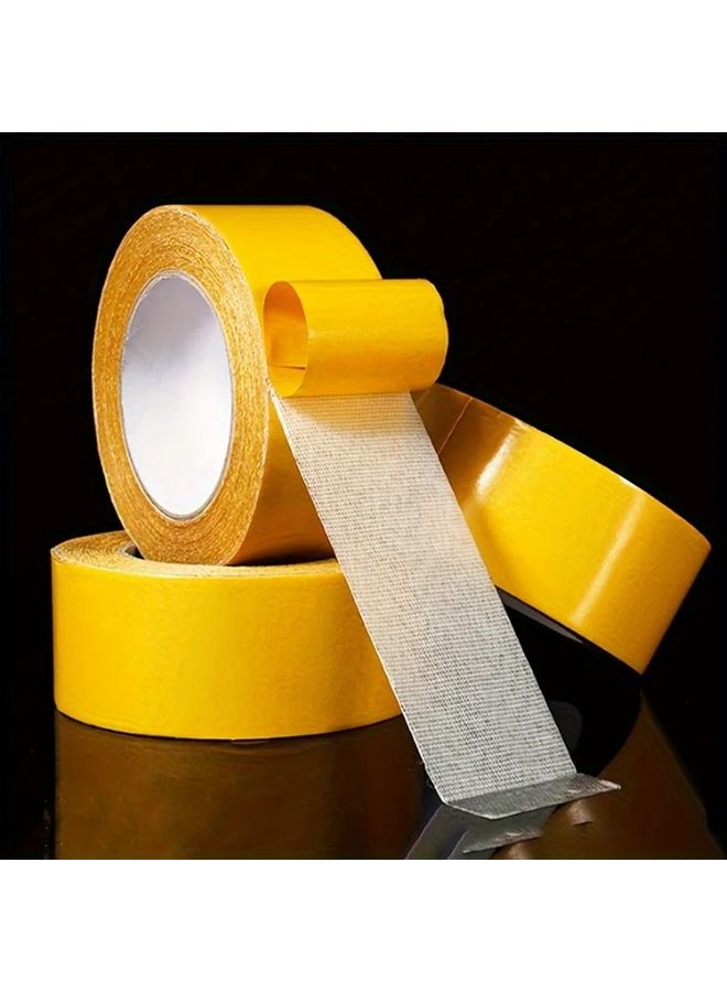 2 Rolls High Viscosity Double Sided Fabric Tape 1 18in x 393 7in Strong Adhesive Carpet Glue - Image 3