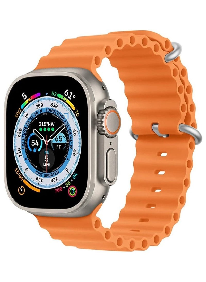 W&O - ساعة ذكية X8+ Plus Ultra (2023) بشاشة IPS مقاس 2.08 بوصة NFC Bluetooth V5 Call مقاومة للماء IP67 شاحن لاسلكي - Image 1