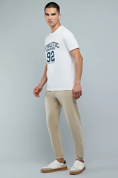 R&B Solid Joggers with Drawstring Waist