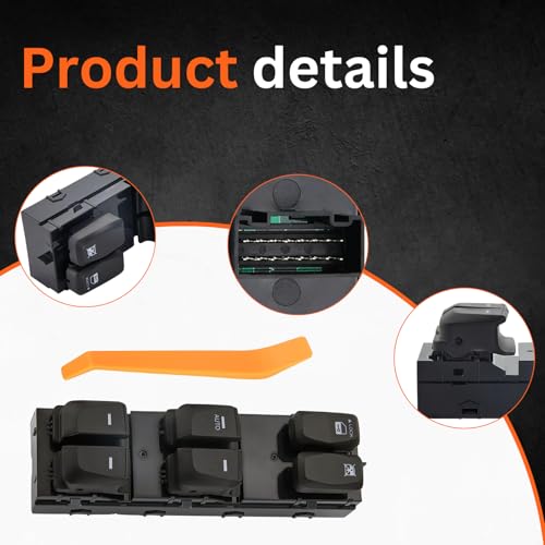 AUTO OCCASION Left Driver Side Control Car Window Master Switch Power Control Button 16 Pin Compatible with Hyundai Tucson 2010-2015 Replace 93571-2S000 - Image 3
