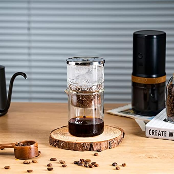 i cafilas 2In1 Cold Brew Drip Coffee Maker 300 Ml Coffee Maker For Cold Brew Coffee And Tea - Image 4