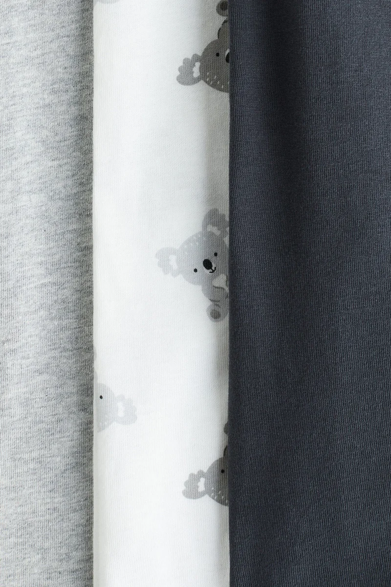 H&M 3-pack zip-up sleepsuits