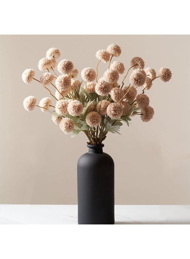 DUNISO 10 Pcs Pompom Mum Artificial Flower, Silk Small Mini Chrysanthemum Ball with Stem，Bulk Fake Mini Chrysanthemums，for DIY Bouquet Centerpieces Arrangements Shower Decorations - Image 1