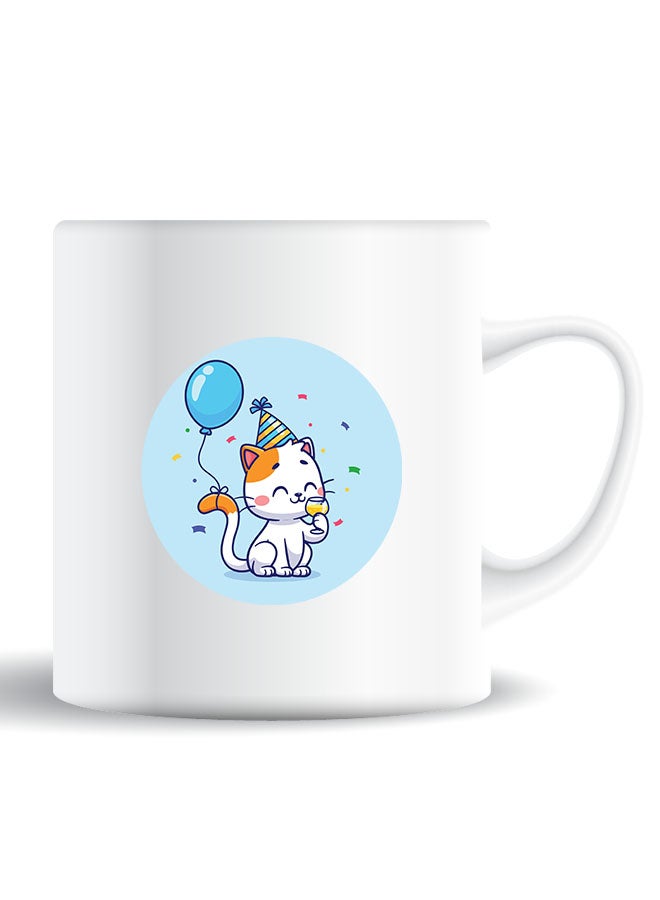 Theodor Premium Quality Two Sided Printed Coffee Mug Tea Cup Cute Cat Birthday For Home Office, Kids Men Women - Image 1